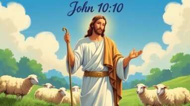 (VOTD) John 10:10 – Abundant Life in Christ 2 Leonardo Phoenix 10 A serene and elegant illustration of a bib 3