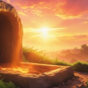 Leonardo Phoenix 10 A serene and majestic sunrise scene depict 1