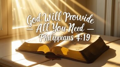 God Will Provide All You Need – Trusting Philippians 4:19 Daily 49 Leonardo Phoenix 10 A serene morning scene with a leatherbound 0
