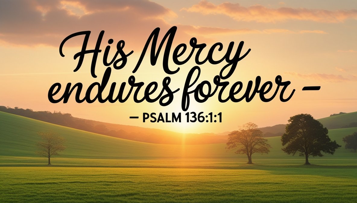 God’s mercy endures forever

