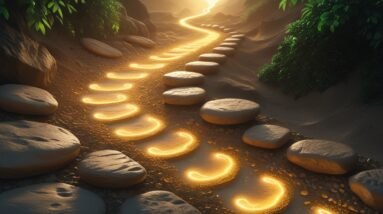 Leonardo Phoenix 10 A serene winding path with shifting stones 3