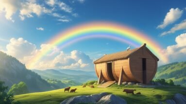 The Rainbow Promise: God’s Covenant with Noah After the Flood 10 Leonardo Phoenix 10 A vibrant rainbow with gentle feathery clo 3