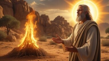 Leonardo Phoenix 10 Moses stands reverently before the fiery b 2