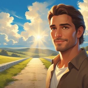 Leonardo Phoenix 10 a Christian man with a strong jawline brow 0