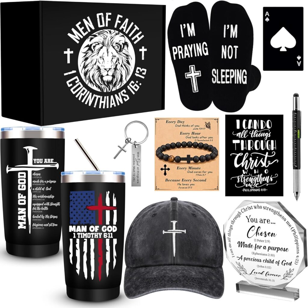 10 Pcs Christian Gifts for Men review: Faith Pack 1 81QyX0DkcnL. AC SL1500