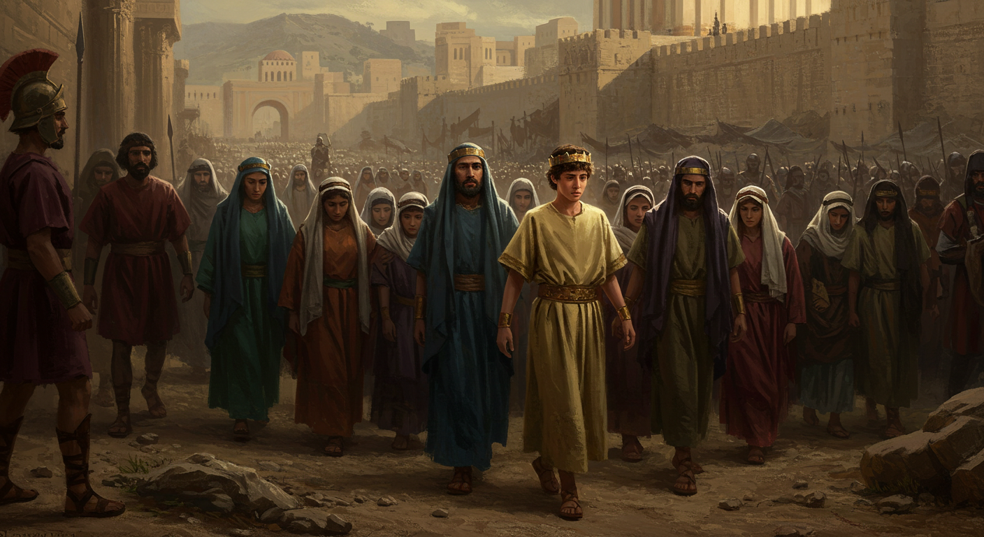 Jehoiachin exiled to Babylon