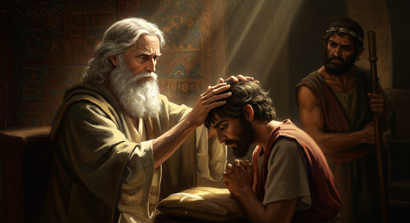 Isaac blessed Jacob and Esau