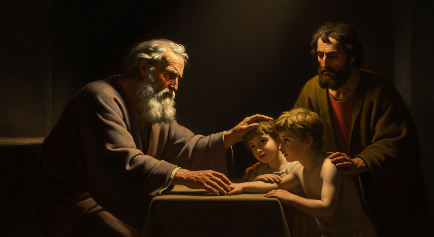 Jacob blessed Joseph’s sons