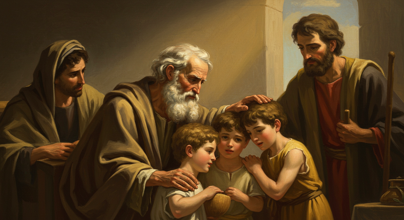 Jacob blessed Joseph’s sons