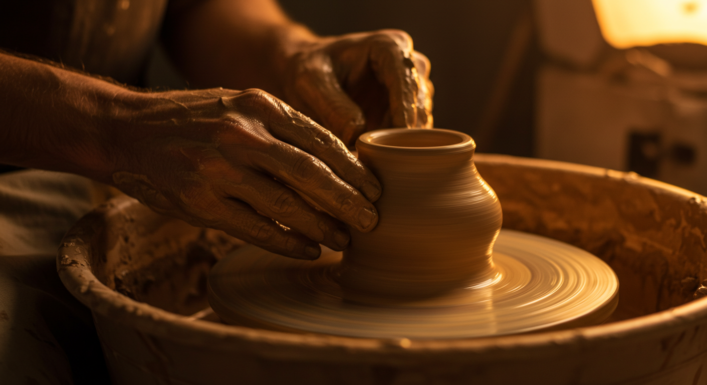 the potter’s hand