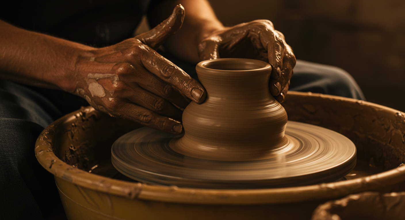 the potter’s hand