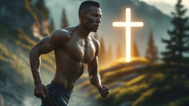The Link Between Physical Discipline and Spiritual Growth 2 Leonardo Phoenix 10 A determined runner with a strong athletic 0