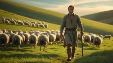 Leonardo Phoenix 10 A lone shepherd with a gentle face and wor 3