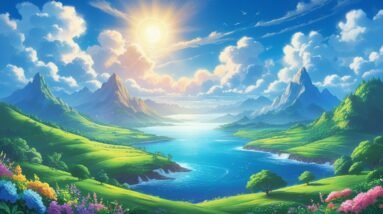 Leonardo Phoenix 10 A serene and vibrant landscape depicting t 3