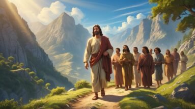 Why We Need Jesus as Our Guide in Life 18 Leonardo Phoenix 10 A serene landscape depicting Jesus walking 3