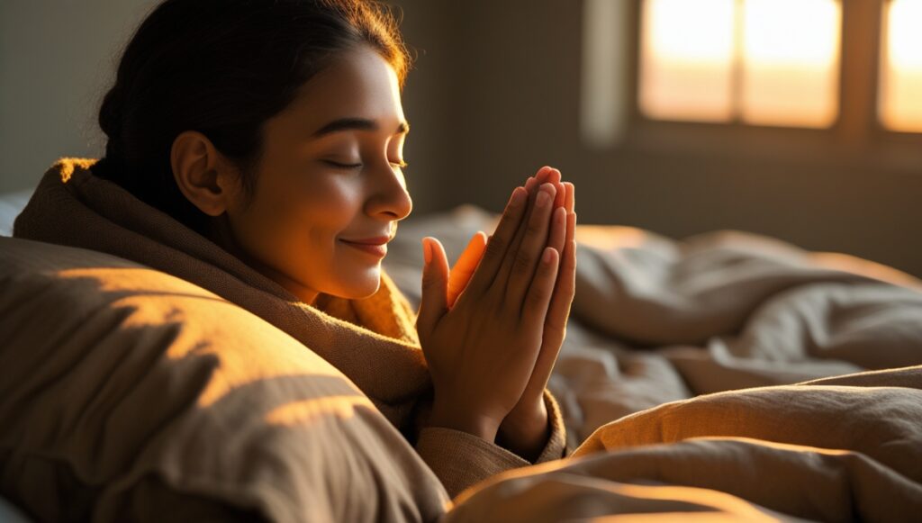 The Power of Consistent Prayer in Daily Life 3 Leonardo Phoenix 10 A serene moment of someone with gentle fac 3