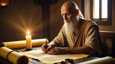 Leonardo Phoenix 10 An ancient scribe with a wise and focused 2