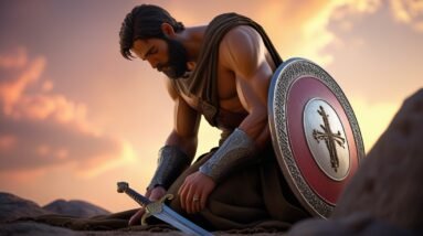 Leonardo Phoenix 10 Gideon is kneeling in solemn prayer his ey 3