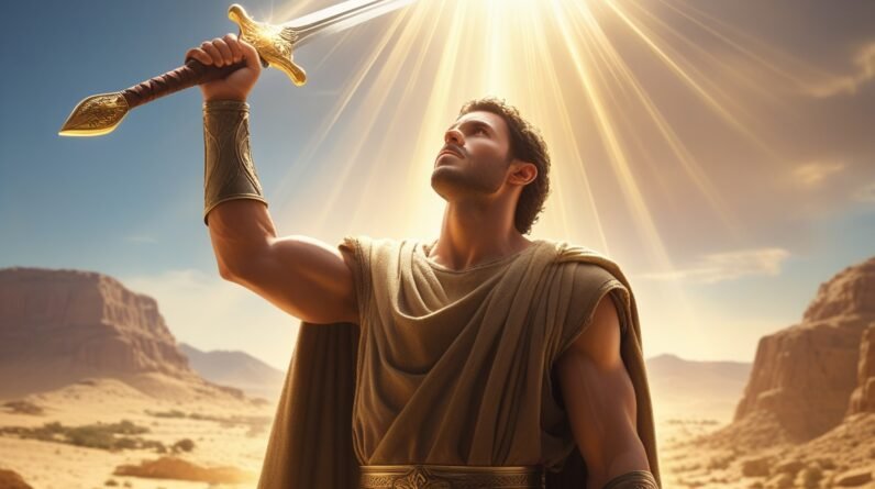 Leonardo Phoenix 10 Gideon stands tall with his sword raised h 1