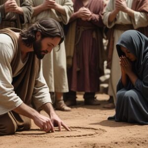 Leonardo Phoenix 10 Jesus is kneeling on the ground with his r 3
