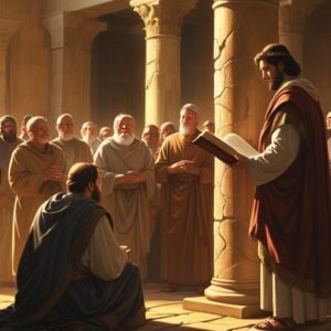 Leonardo Phoenix 10 King Josiah of Judah standing by a temple 1