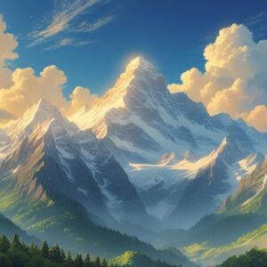 Leonardo Phoenix 10 Majestic mountains with snowcapped peaks a 3