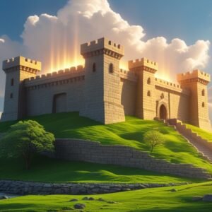 Leonardo Phoenix 10 Majestic strong fortress with sturdy stone 1