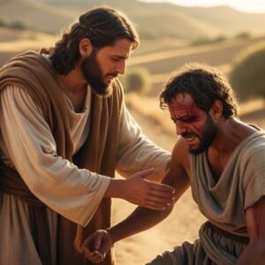 Leonardo Phoenix 10 The Good Samaritan helping an injured man 0