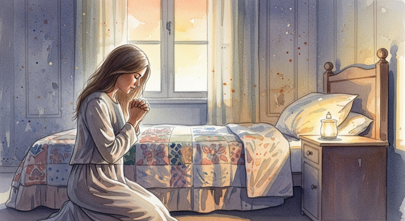 Evening prayers before bed