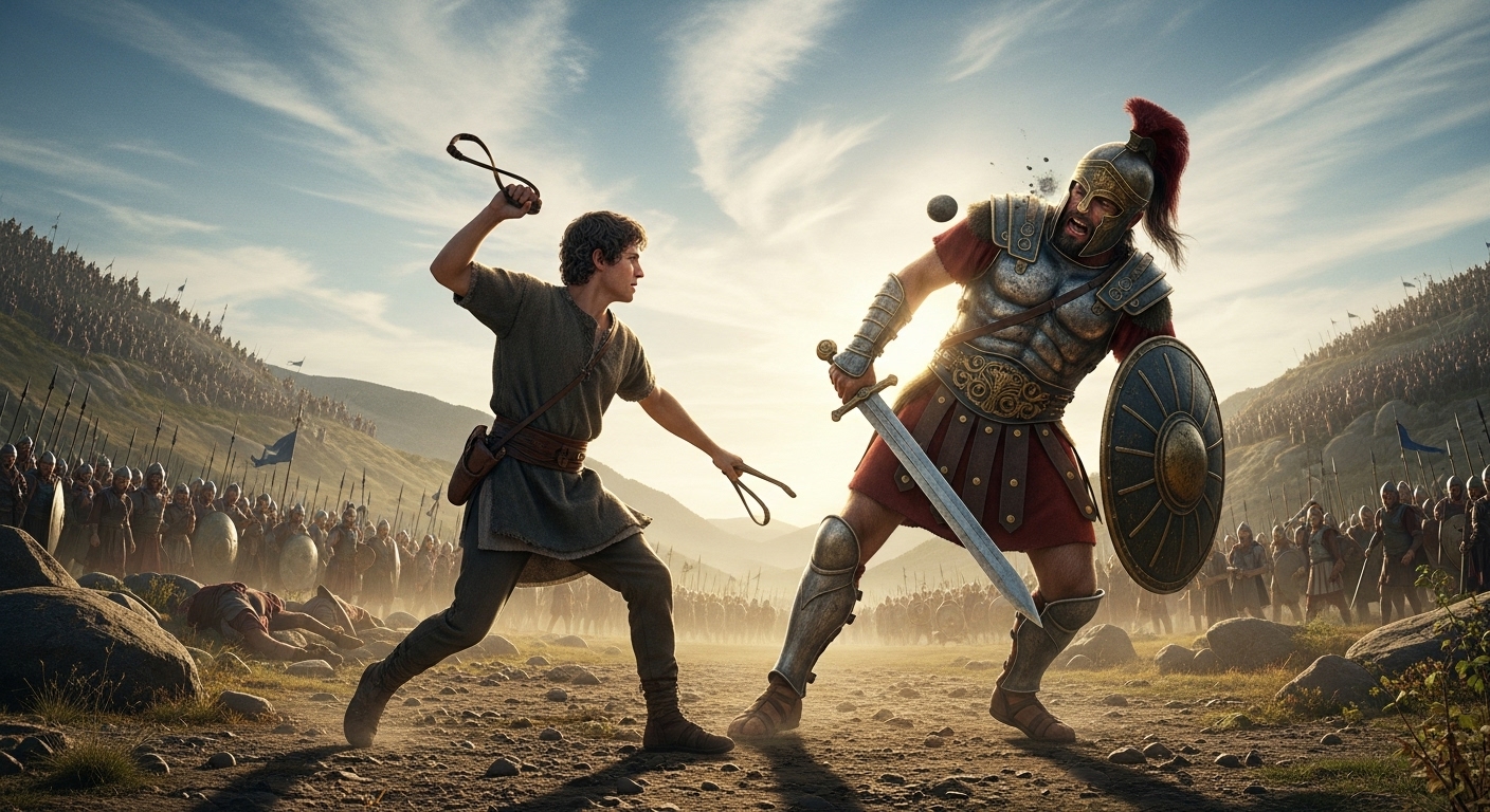 David defeated Goliath