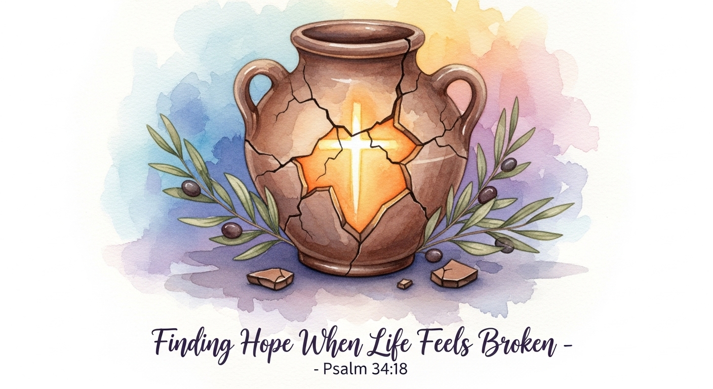 Finding Hope When Life Feels Broken - Psalm 34:18 3 hope in difficult times