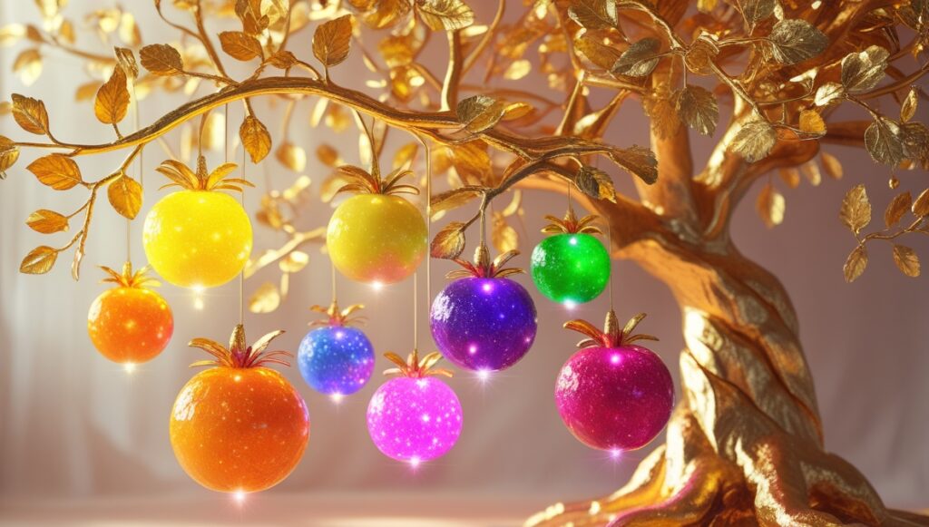 The 9 Fruits of the Spirit Explained (Galatians 5:22–23) 2 Leonardo Phoenix 10 9 glowing fruits of varying sizes and shap 3