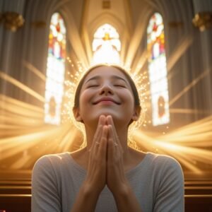 Leonardo Phoenix 10 A devout believer with a serene expression 1