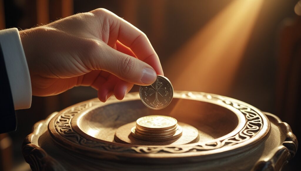 5 Biblical Reasons Why Tithing Still Matters Today 2 Leonardo Phoenix 10 A gentle hand with visible fingers and a d 3