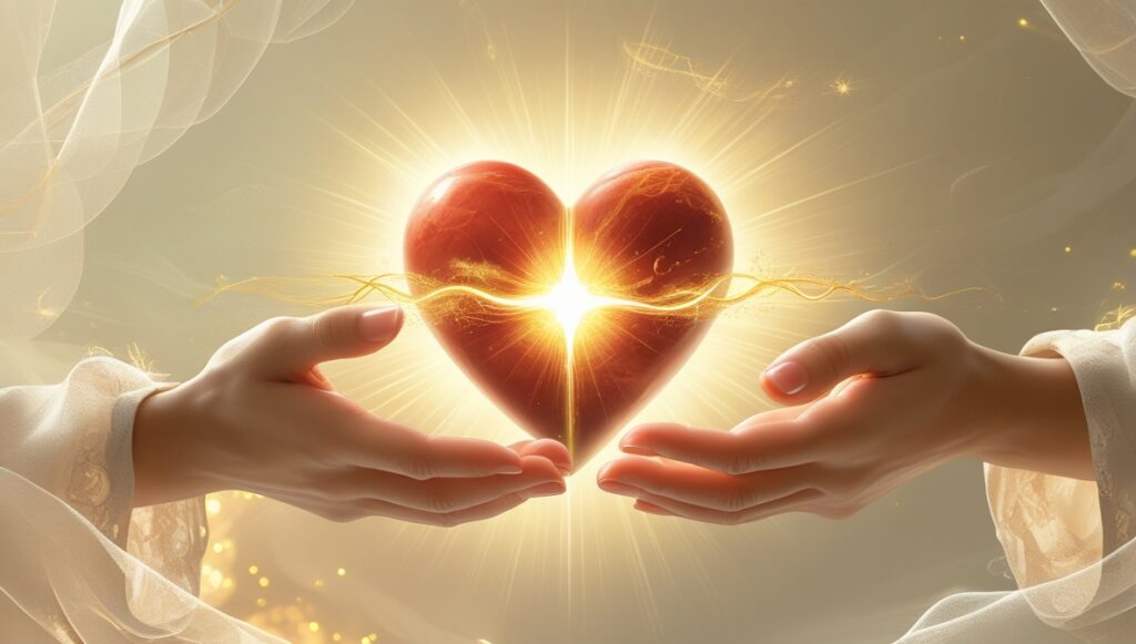 Serving Others with a Heart Like Jesus 2 Leonardo Phoenix 10 A radiant pulsing heart with gentle outstr 2
