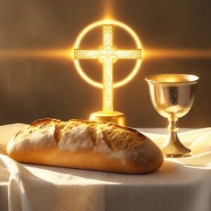 Leonardo Phoenix 10 A serene communion table with a delicate w 1