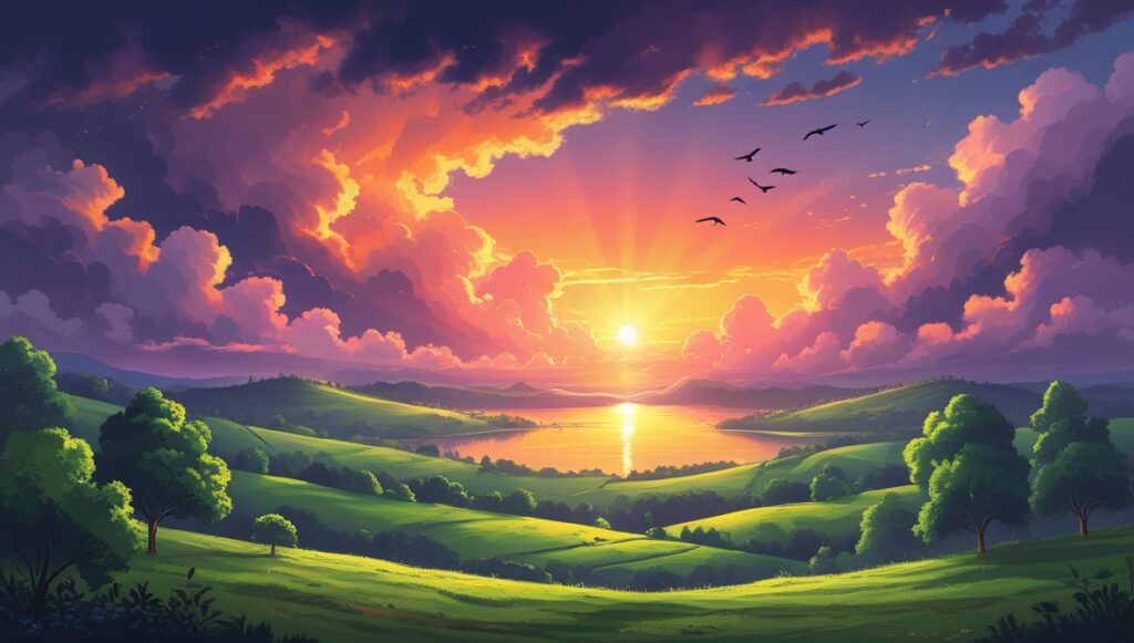 Why the New Creation Gives Believers Hope Today 2 Leonardo Phoenix 10 A warm sunrise breaks through dark clouds 3