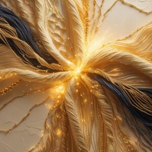 Phoenix 10 A magnificent golden tapestry with intricate patter 3