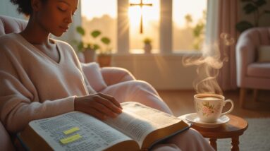 Finding Strength Each Morning: A Daily Devotional Habit That Changes Everything 5 Phoenix 10 A serene morning scene unfolds with a person sittin 3
