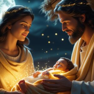 Phoenix 10 A serene nativityinspired scene with Mary a gentlef 2