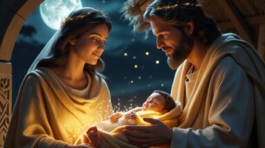 Phoenix 10 A serene nativityinspired scene with Mary a gentlef 2