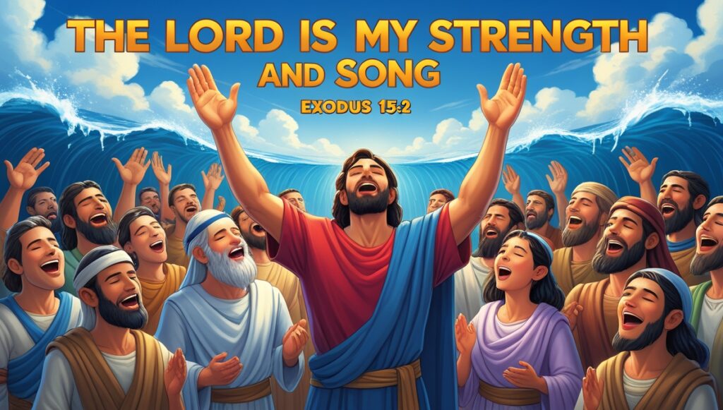 Phoenix 10 A triumphant scene of Moses and the Israelites stan 0