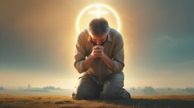 The God Who Carries Our Burdens (Psalm 55:22) 2 Phoenix 10 A weary person with a distressed expression kneelin 3