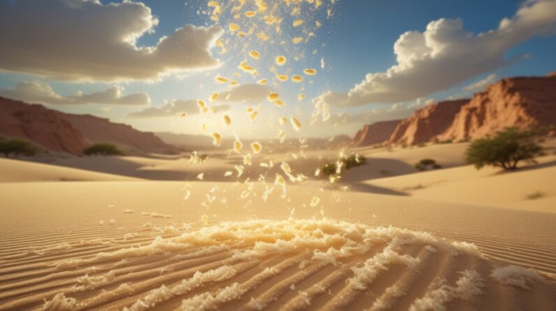 Phoenix 10 Manna falling from heaven in soft golden light blan 2