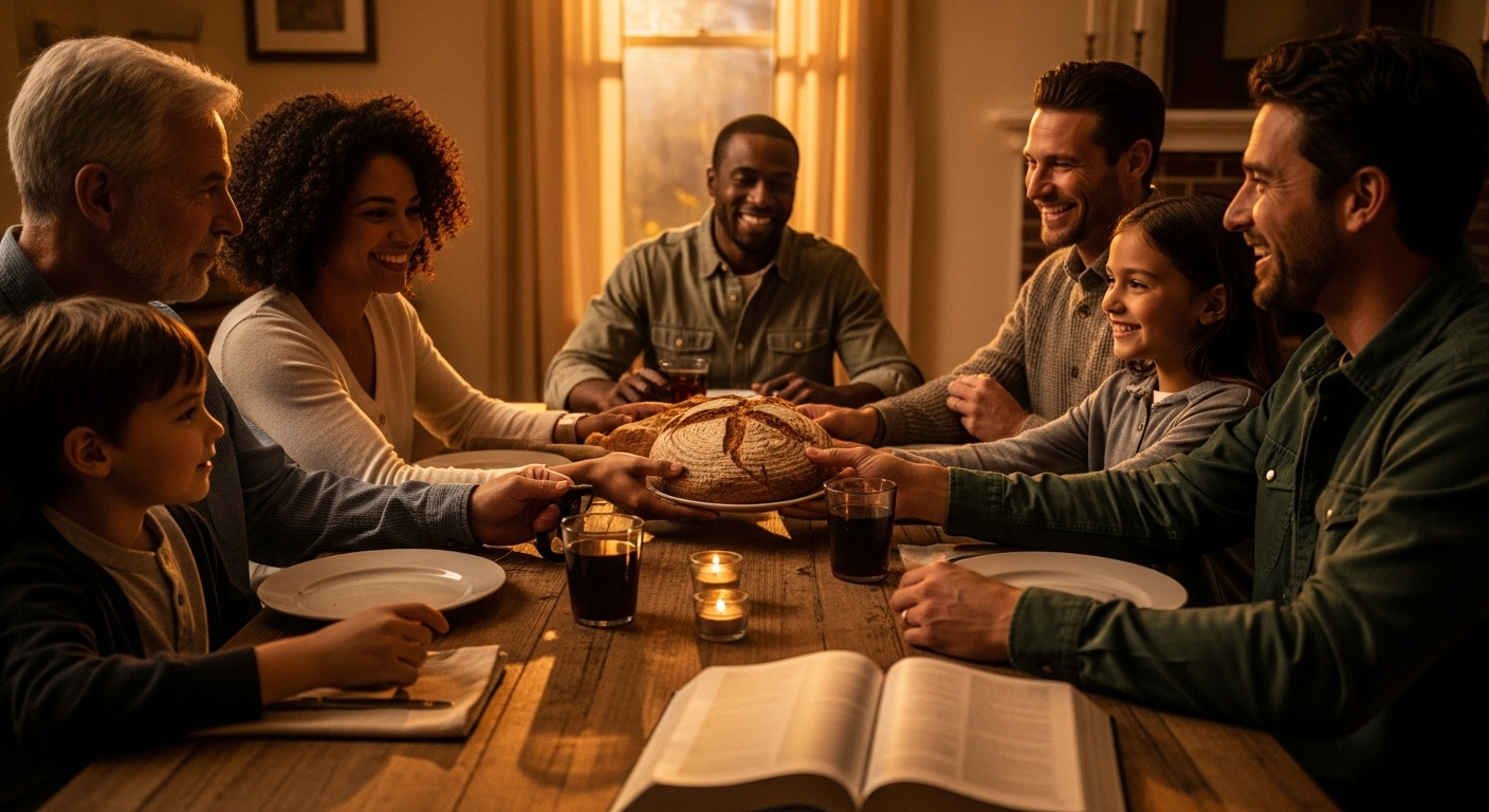 Turning Dinner Time into Devotional Time (Deuteronomy 6:6-7) 1 Image fx 11 14