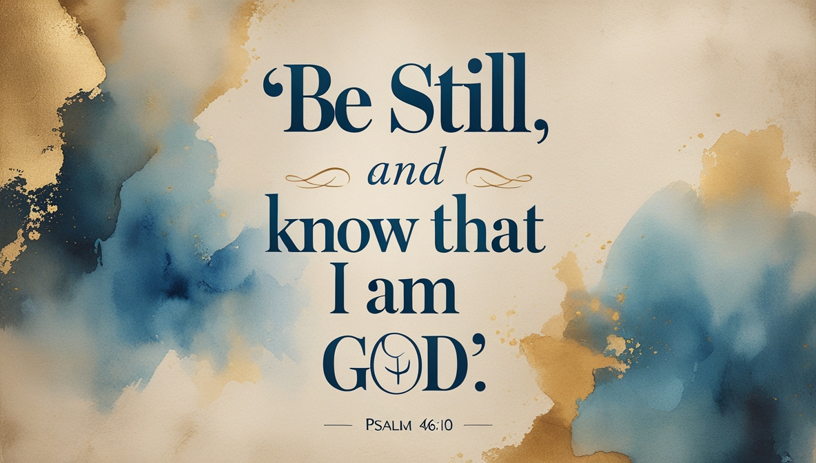 (VOTD) Be Still And Know — Finding God’s Presence In Psalm 46:10 2 Be Still And Know
