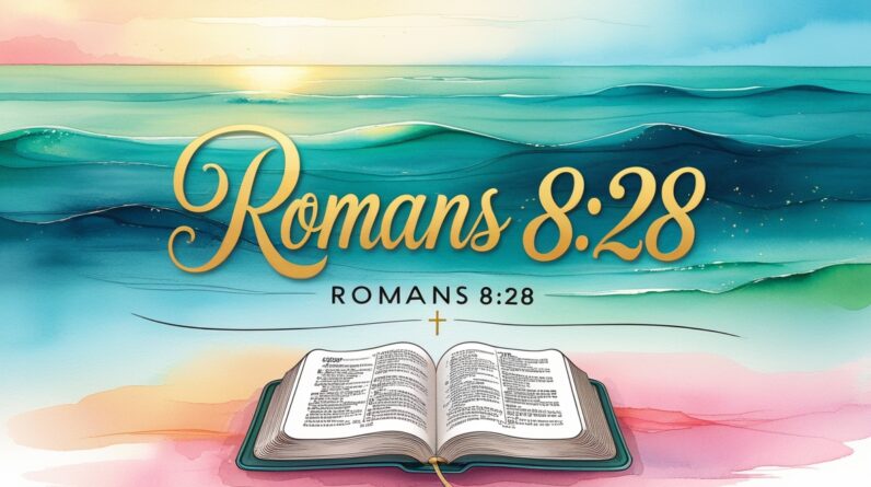 Phoenix 10 Elegant scripture art featuring Romans 828 in beaut 0