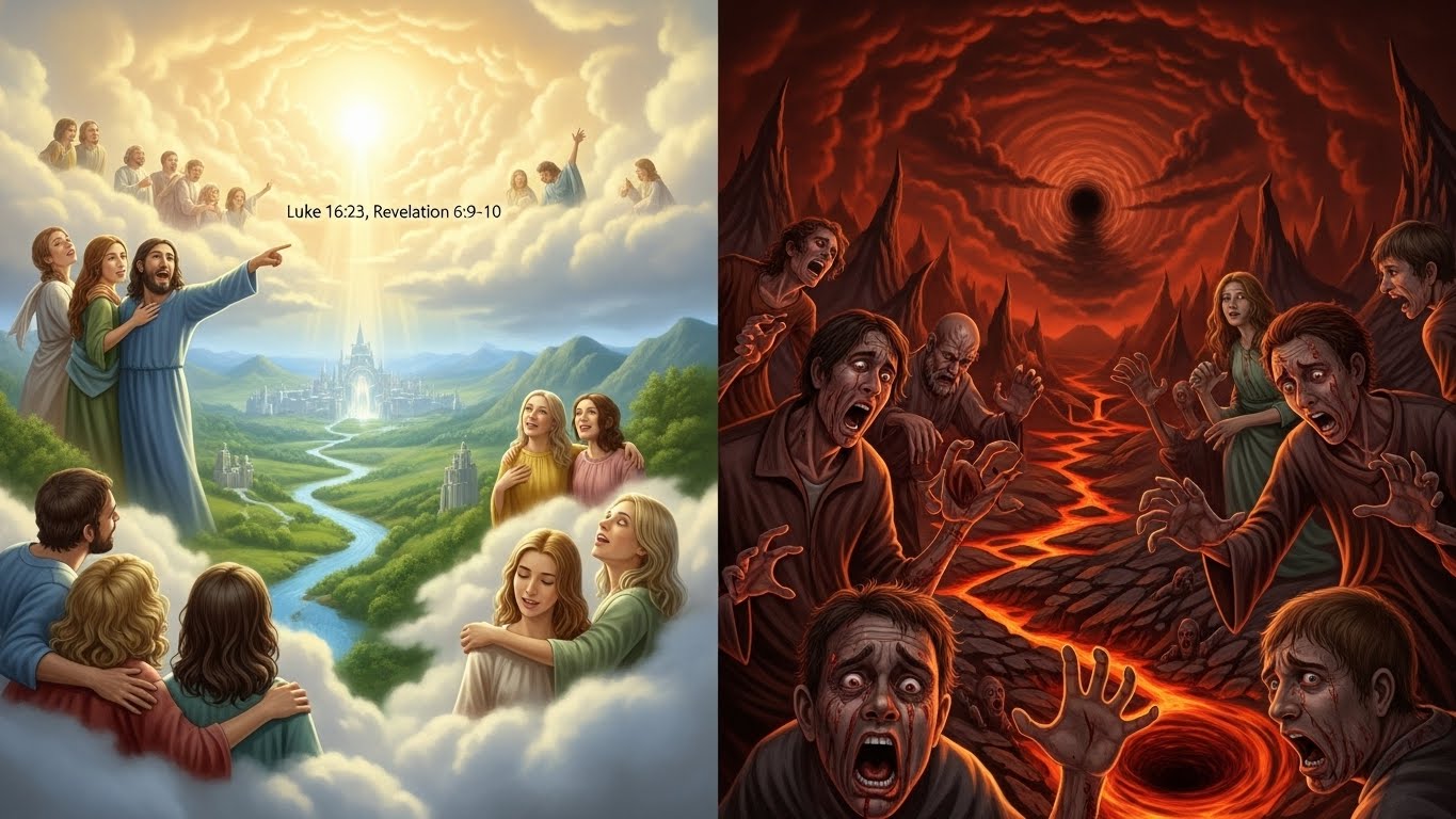 Do people know they are in heaven or hell? 