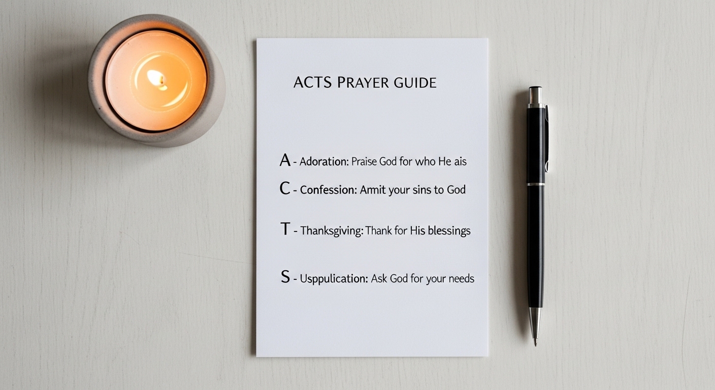 The ACTS Prayer Method Explained (Adoration, Confession, Thanksgiving, Supplication) 3 Image fx 37
