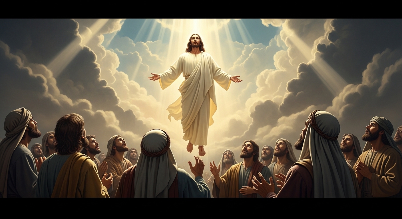 The Book of Acts Timeline Explained (What Happened After Jesus Ascended?) 1 “Jesus ascending to heaven in Book of Acts”